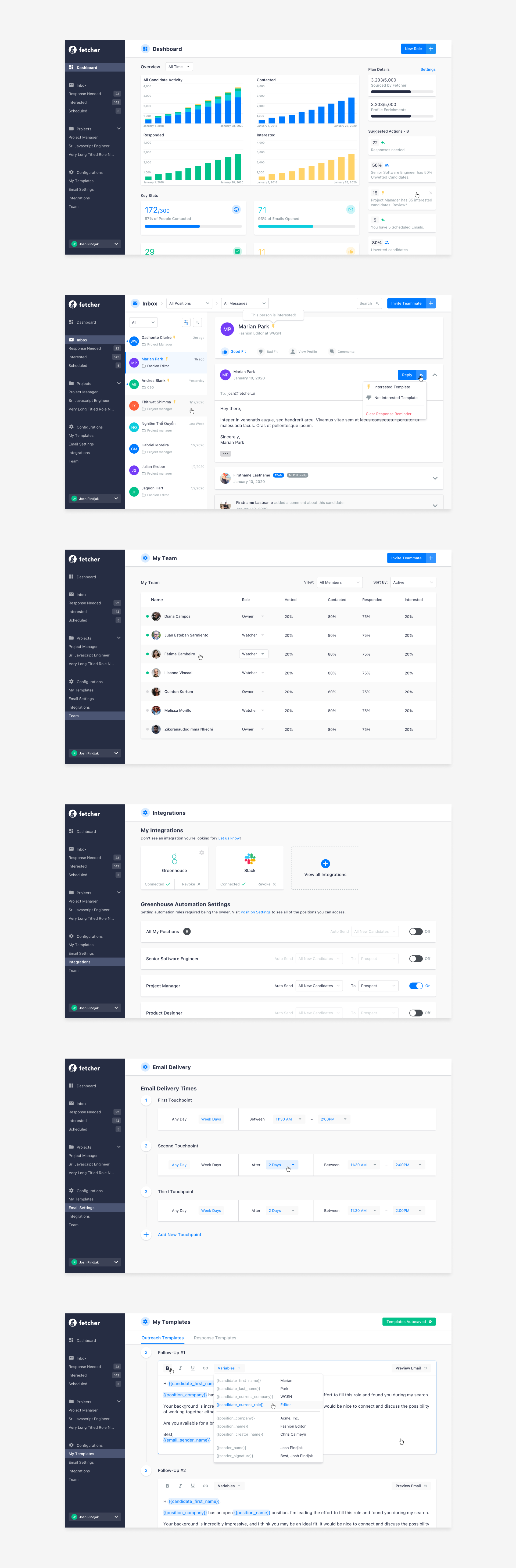 Fetcher dashboard