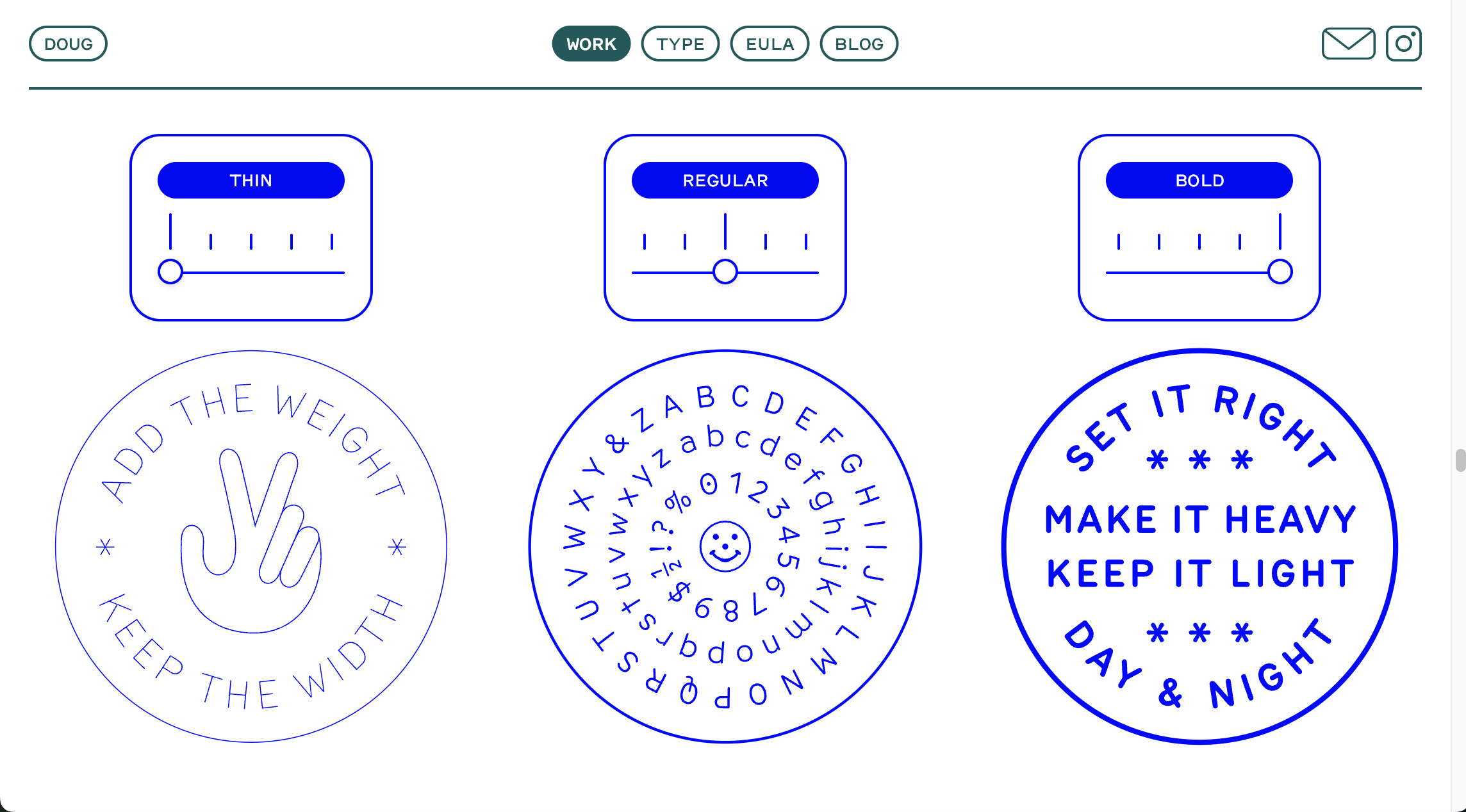 The Weight Tester section for YJ Dual